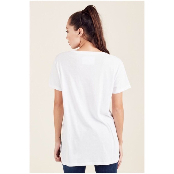 NEW WOAH LETTERING TRUE RELIGION WHITE TEE T-SHIRT TOP S - Picture 3 of 4